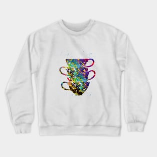 Teacups Stacked Crewneck Sweatshirt